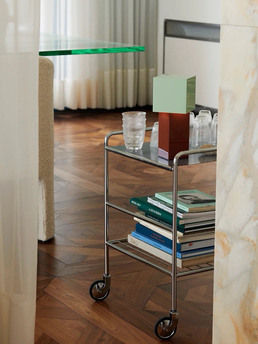 Lampada da Tavolo Moderna Geometrica Memphis – Bauhaus Pivot ATD7, Dimmerabile e Portatile | Designer Table & Bedside Lamp