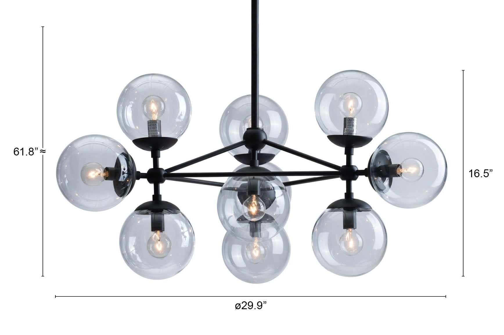 Abundant Ceiling Lamp Black-6