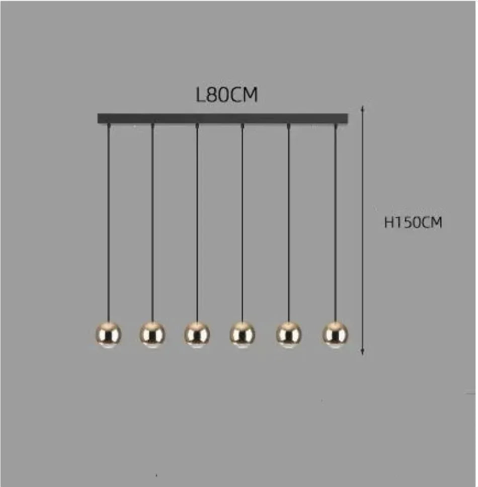 Lampadario a sospensione a sfera
