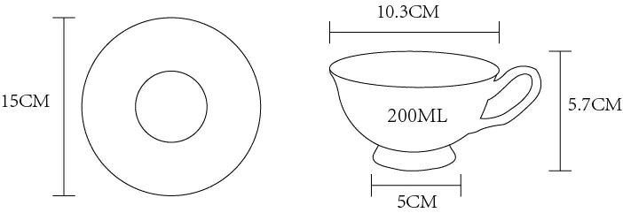 Tazza in ceramica Elegance