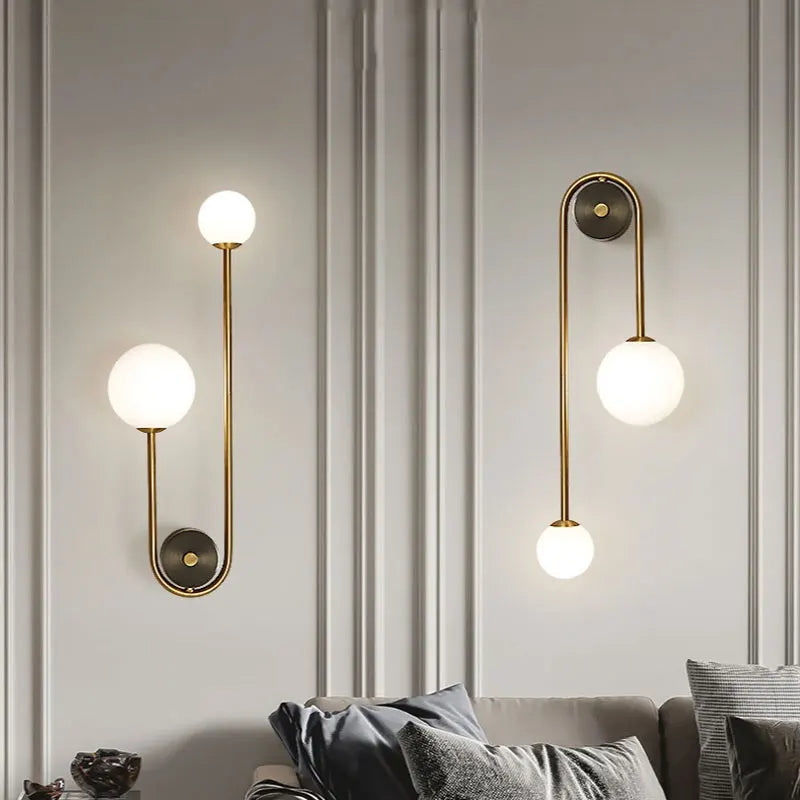 Modern Gold LED Wall Lamp: Illuminate Your Bedroom and Living Spaces with Style-1