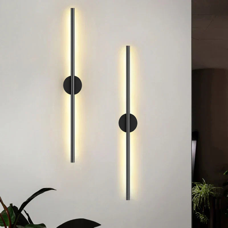Modern Black LED Wall Lamp: Stylish Home Lighting