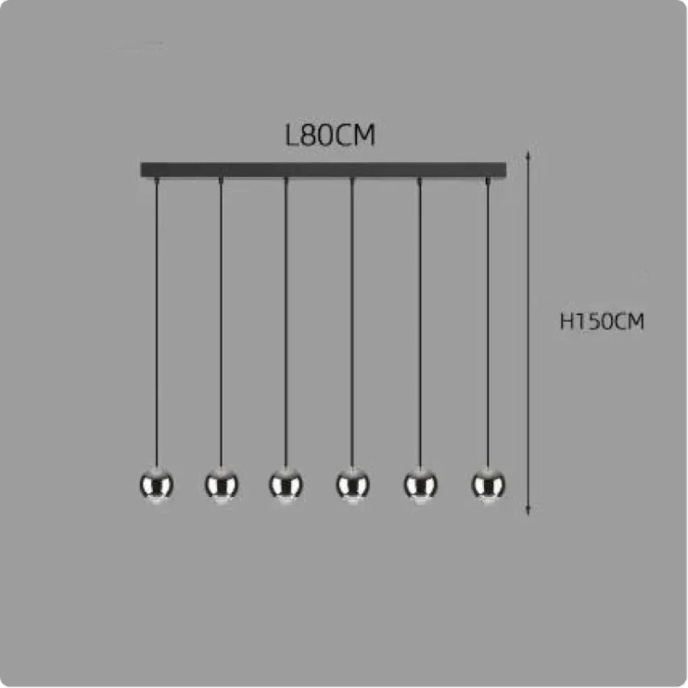 Lampadario a sospensione a sfera